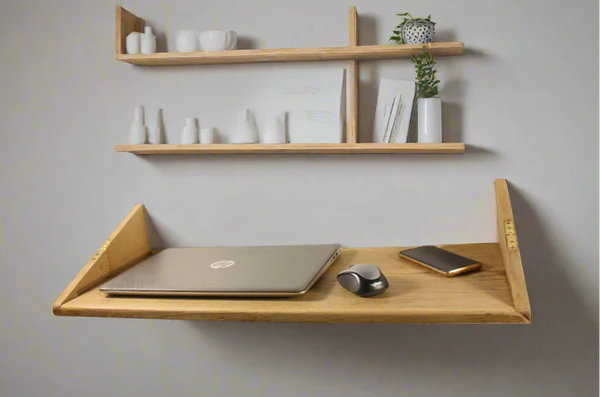 Fold Down Wall Mount Floating Desk