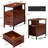 End Table with Charging Station, Narrow End Table with 2 Wooden Drawers-255198254