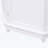 White Bathroom Cabinet Triangle Corner Storage Cabinet with Adjustable Shelf Modern Style MDF Board