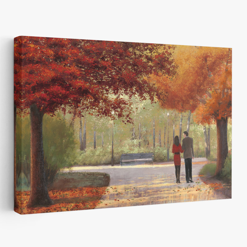 Automne et art d'automne brun, H 16 po x l 24 po
