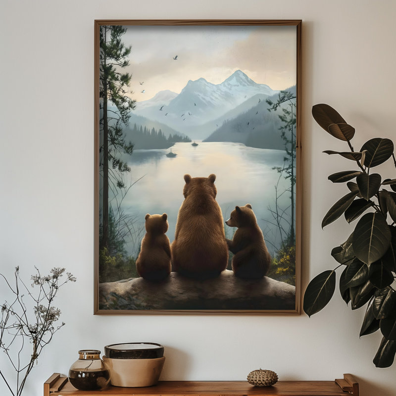 Elegant Decorative Framed MDF Painting, 13.8 x 18.5 x 0.1 inches | 100% MDF with 3 mm Thickness, 100% Pine Wood Frame | UV Printed Artwork for Stylish Home Decor, Perfect for Living Room or Office