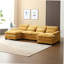 Grand canapé modulaire en U en chenille de style uni We Win pour un rassemblement confortable et relaxant
