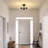3-Light Modern Sputnik Bubble Globe Glass Semi Flush Mount-1702270518
