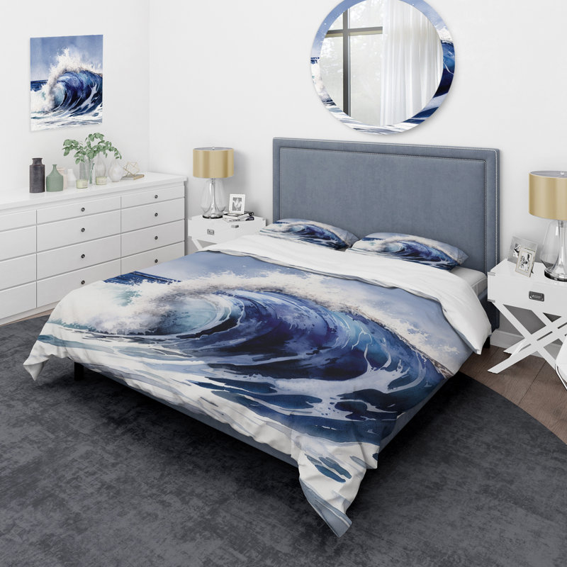 Ensemble de housse de couette Ocean Wave, Housse de couette très grand et 2 très grandes t
