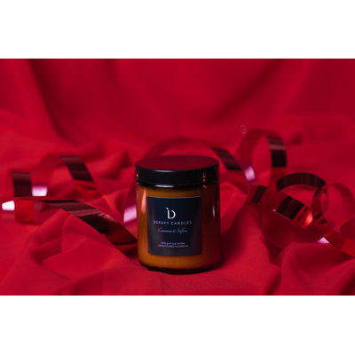 Cinnamon And Saffron Scented Designer Candle