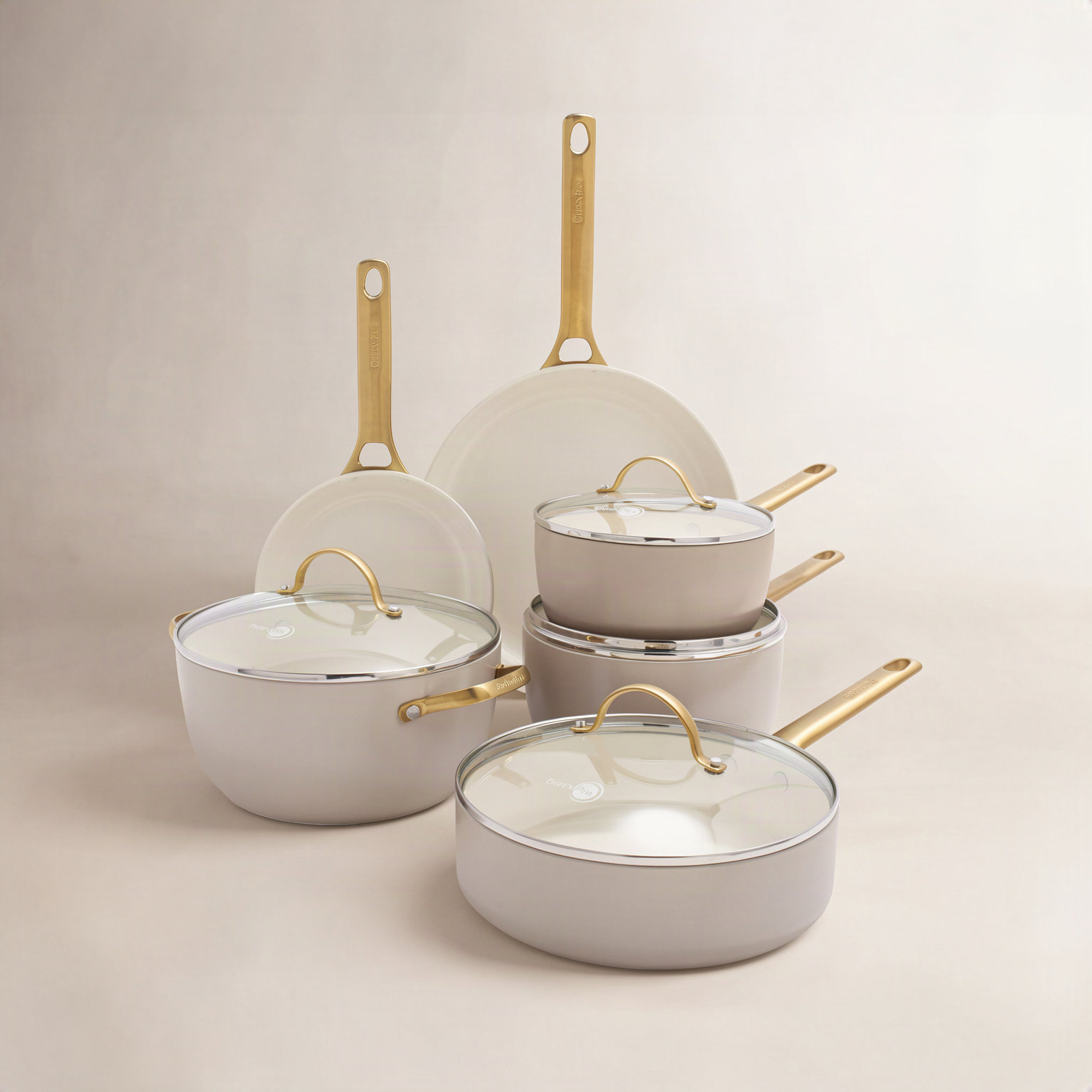 GreenPan Reserve 10-Piece Cookware Set, Taupe
