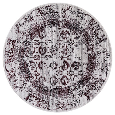 Tapis gris tissé à la machine Queenan