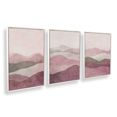 Ensemble de 3 brumines rose Fluorite