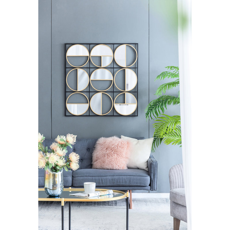 Miroir mural contemporain 35,6 po