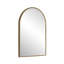 Miroir arqué pour salle de bain et salon, décoration murale élégante avec options de fixation polyvalentes et design distinctif-2084848477