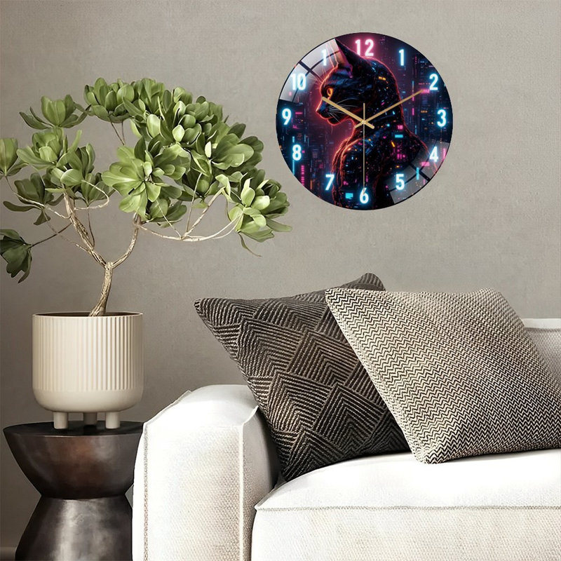 Horloge murale futuriste 12 po