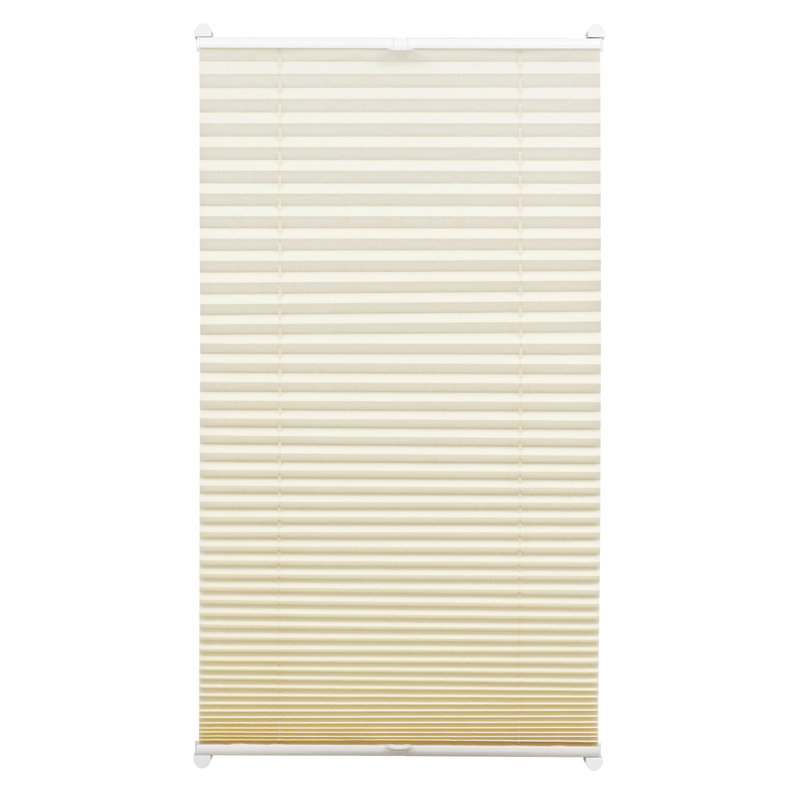 Hanna Room Darkening Pleated Shade, Beige, 70cm W x 130cm L