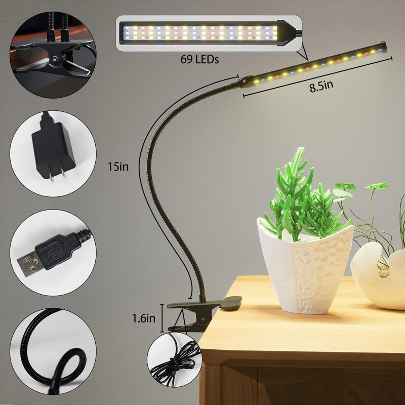 Grow Light LED Gooseneck Lamp