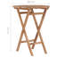 Daghmar Round Teak Solid Wood Outdoor Bistro Table - 60 cm W 60 cm D