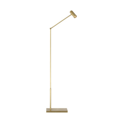 Sean Lavin Ponte 1-Light Small Floor Lamp in Nightshade Black with Nightshade Black shade