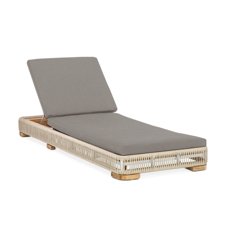 Campo Chaise Lounge- Charcoal, Charcoal, Beige