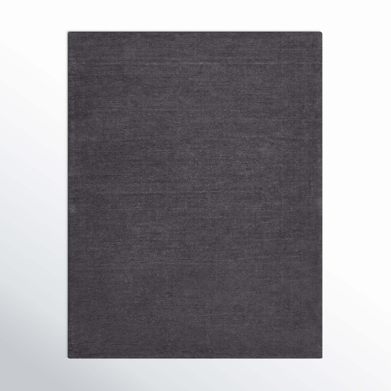 Crowe Charcoal Gray Hand-Woven Wool Rug, Rectangle 12' x 15'