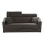 Canapé-lit en cuir véritable de qualité supérieure Bellinda de 81 po avec matelas en mousse à mémoire de forme et appui-tête réglable à cliquet-59051734