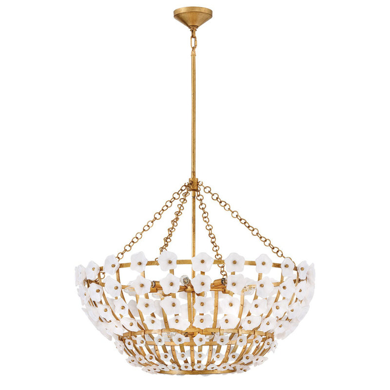 Azalea 12 - Light Steel Chandelier