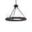 Loxley 9 - Light Dimmable Wagon Wheel Chandelier