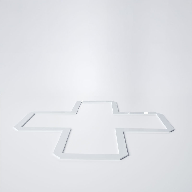 Panneaux muraux décoratifs en acrylique Fowler, grand, l 23 3/8 po x H 23 3/8 po x T 1/8 po, noir, Noir