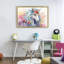 Cadre flottant licorne magique avec fleurs, design by Creative Studio-800954266-800954263