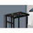 Sleek End Table With Black Marble-Like Laminate And Robust Metal Base Stylish Accent Firm