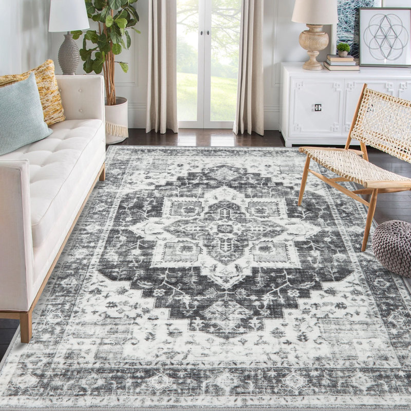 Tapis lavable Keyona avec envers antidérapant, Rectangle 9 pi x 12 pi