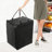 23.6" Tall Foldable Rolling Grocery Bag, Water-Resistant Utility Shopping Cart With 4 Swivel Wheels For Laundry And Groceries-128967363