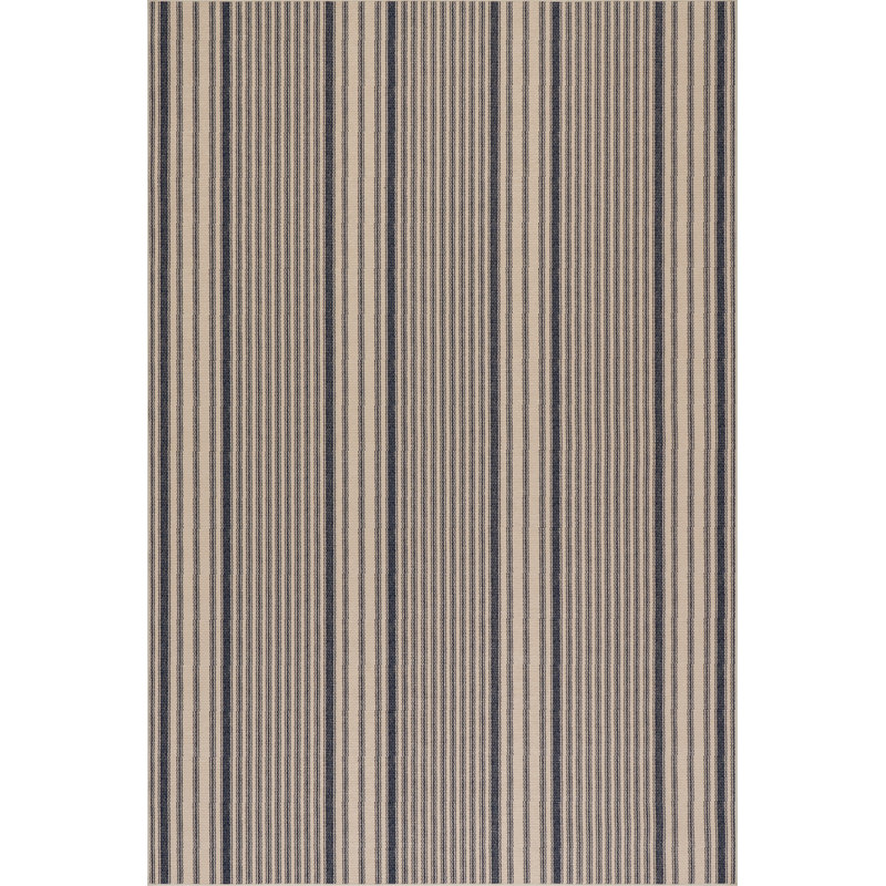 Axiom Coastal Striped Machine Printed Washable Rug, Rectangle 7'6" x 9'6"