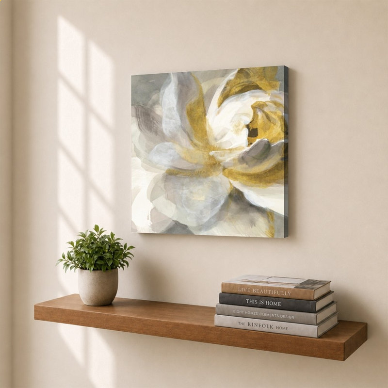 «Abstract Rose Gold» par Danhui Nai, impression sur toile, H 30 po x l 30 po