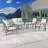 Outdoor Metal 8-Piece Loveseat Conversation Set with Cushions-724834415