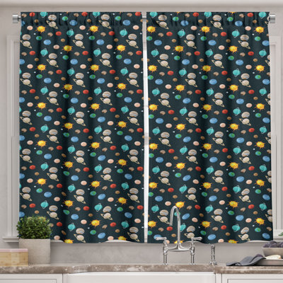 Geometric Kitchen Curtain
