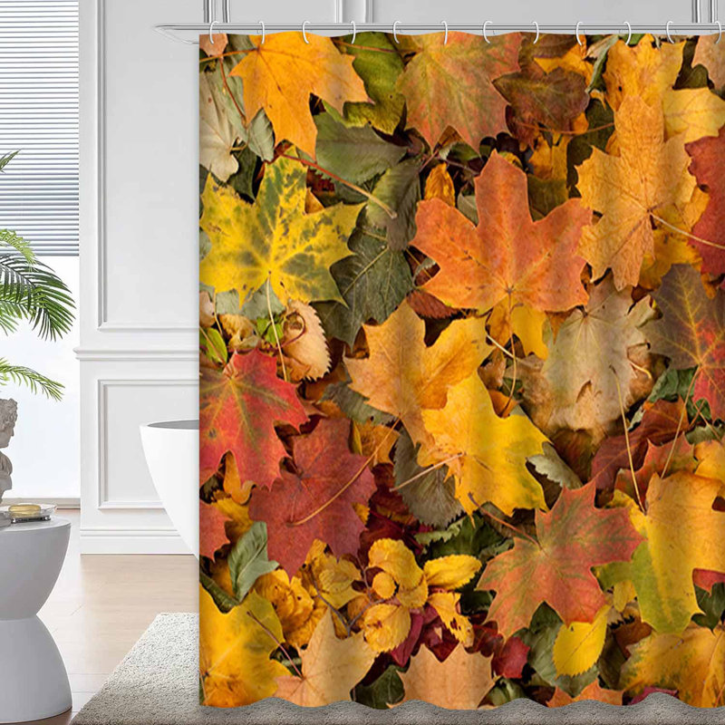 Rideau de douche Colorful Autumn Studio Shoot, L 72 po x l 78 po