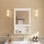 Armoire de rangement de salle de bain murale 20 "avec miroir, rangement mural avec porte, armoire à pharmacie murale à miroir-522032401