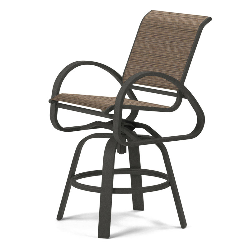 Tabouret de bar Holna, Performance de l'écorce, Graphite texturé