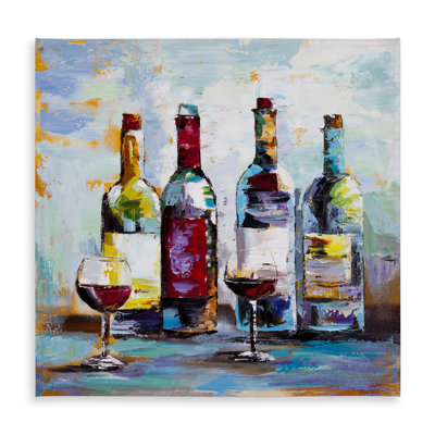 Wine Tasting Tablecloth - Object Blue Kitchen Home Decor