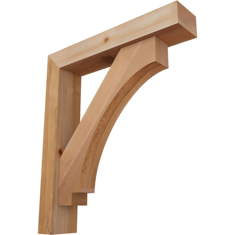 Support de bloc impérial avec entretoise décalée, 32 x 28, Cèdre rouge occidental de l 5 1/2 po (lisse)