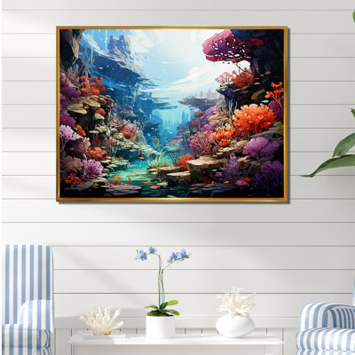 Aqua Serenade sous l'eau Corail III - plage et océan, impressions sur toile