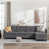 Velours gris foncé est en rupture de stock