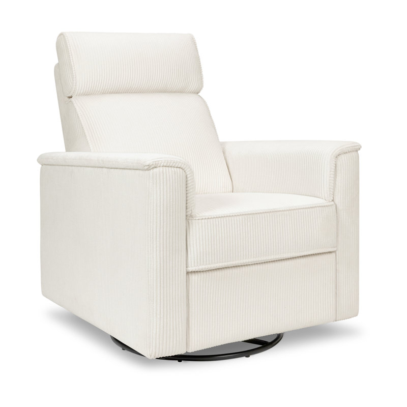 Willa Plus Power Glider Recliner w/ Power Headrest, Ivory Corduroy