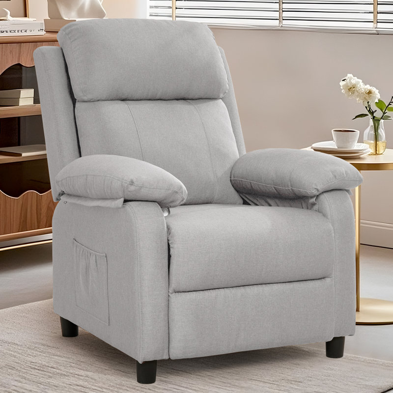 Recliner Chair, Adjustable Recliners For Adults, Small Recliners for Small Spaces, Rocker Recliners with Side Pockets