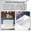 Baignoire de trempage autoportante 49 po. X 28 po. Avec siège intégré en blanc brillant