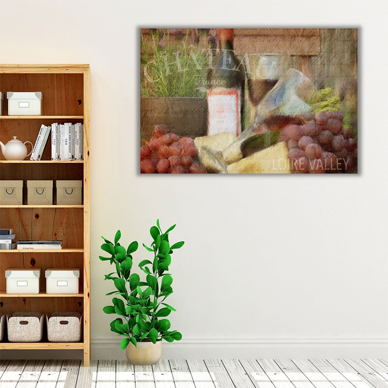 Après-midi rouge - reproduction d'art sur toile, H 40 po x l 60 po