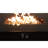 25" H 42" W Steel Outdoor Fire Pit Table With Lid - Contemporary Patio & Deck Heating Lid, Rust- Base, Stainless Tabletop, Lava Rocks, Side Door For Natural Gas, Ignition Control, Protective Cover,