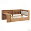 Lit de jour en bois en L avec bureau et bibliothèque de rangement-865675967-865675937