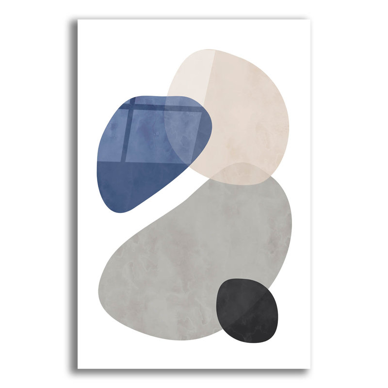  «Stone No. 1» par Brandon Wong, art mural en verre acrylique, H 24 po x l 16 po x P 0,2 po