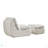 Modern Compressed Lounge Chair With Ottoman, Cozy Corduroy Recliner For Small Spaces, Living Room, Or Bedroom-408046817