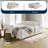 Serta® Mia 83.9 in Convertible Sofa King Size Sleeper Dream Coils FingerGuard Reversible Chaise Woven Fabric-126283562