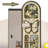 Modern Retractable Pegboard Dressing Mirror with Concealment Feature-110958489
